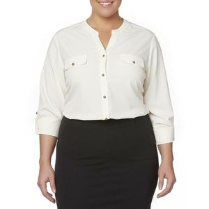 Womens Blouse Laura Scott size 1X NEW